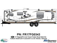 16 Piece 2017 Flagstaff V-Lite Travel Trailer Roadside Graphics Kit