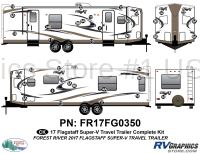 31 Piece 2017 Flagstaff Super V Travel Trailer Complete Graphics Kit