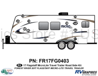 11 Piece 2017 Flagstaff MicroLite Travel Trailer Roadside Graphics Kit