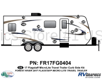 11 Piece 2017 Flagstaff MicroLite Travel Trailer Curbside Graphics Kit