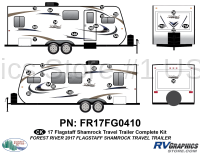29 Piece 2017 Flagstaff Shamrock Travel Trailer Complete Graphics Kit