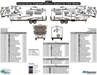 Forest River - Flagstaff - 2017 Flagstaff Classic SuperLite Fifth Wheel