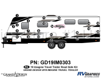 23 Piece 2019 Imagine Long Travel Trailer Roadside Graphics Kit