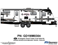 23 Piece 2019 Imagine Long Travel Trailer Curbside Graphics Kit