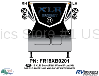 5 Piece 2018 XLR Boost Fifth Wheel Front Graphics Kit