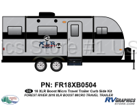 2 Piece 2018 XLR Boost Micro Travel Trailer Curbside Graphics Kit