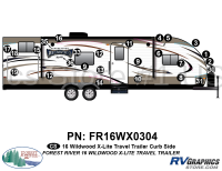 26 Piece 2016 Wildwood X-Lite Curbside Graphics Kit