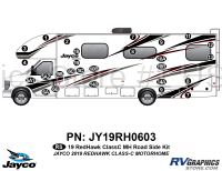 27 Piece 2019 Redhawk Motorhome Roadside Graphics Kit