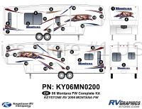 33 Piece 2006 Montana Fifth Wheel Complete RV Graphics Kit