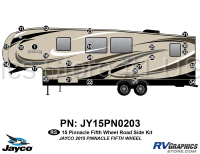 25 Piece 2015 Pinnacle Fifth Wheel Roadside Graphics Kit