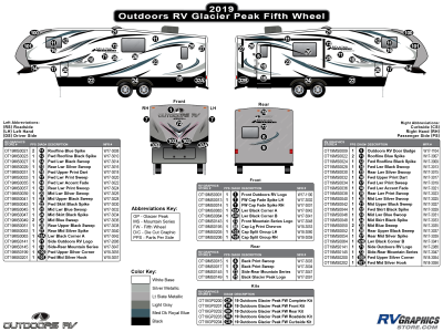 Outdoors RV - Glacier Peak - 2019 Glacier Peak Mountain Series Fifth Wheel