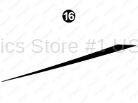 Rear Roofline Black Spike R/S (Roadside-Driver Side)