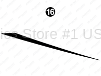 Rear Roofline Black Spike C/S (Curbside-Doorside-Passenger Side)