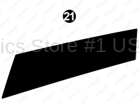 Cap Upper Black Extension LH (Left Hand Side; Driver Side)