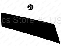 Cap Upper Black Extension RH (Right Hand Side; Passenger Side)