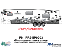 20 Piece 2021 Impression Fifth Wheel Roadside Graphics Kit