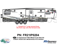20 Piece 2021 Impression Fifth Wheel Curbside Graphics Kit