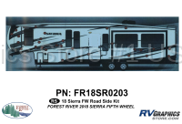 27 Piece 2018 Sierra Fifth Wheel Roadside Graphics Kit