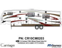 11 Piece 2010 Cameo Fifth Wheel Roadside RV Graphics Kit