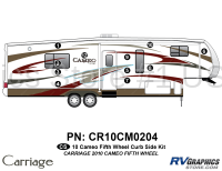 11 Piece 2010 Cameo Fifth Wheel Curbside RV Graphics Kit