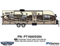 25 Piece 2016 Avenger Travel Trailer Curbside Graphics Kit