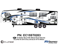 24 Piece 2015 Stellar Fifth Wheel Blue Version Roadside Graphics Kit