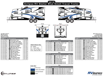 Eclipse - Stellar - 2015 Stellar Small Travel Trailer Blue Version