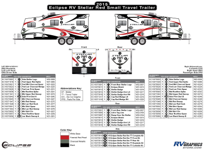 Eclipse - Stellar - 2015 Stellar Small Travel Trailer Red Version