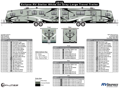 Eclipse - Stellar - 2015 Stellar Lg Travel Trailer White on Gray Version