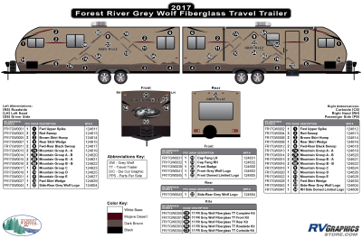 Forest River - Grey Wolf - 2017 Grey Wolf Travel Trailer Fiberglass Wall