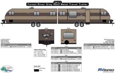 Forest River - Grey Wolf - 2017 Grey Wolf Travel Trailer Metal Wall