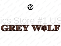 Front Grey Wolf Logo
