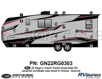 22 Piece 2022 Ragen Travel Trailer Roadside Graphics Kit