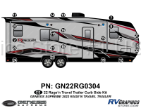 22 Piece 2022 Ragen Travel Trailer Curbside Graphics Kit