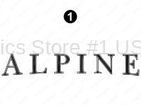 Side-Rear Alpine Logo