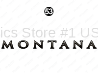 Front Flat Cap Montana Logo