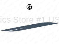 Mid Blue Split Wedge