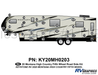 31 Piece 2020 Montana High Country Fifth Wheel Window Cap Roadside RV Graphics Kit