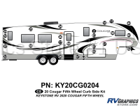 24 Piece 2020 Cougar Fifth Wheel Curbside Graphics Kit