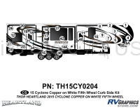 32 Piece 2014 Cyclone FW Curbside Graphics Kit Copper White Version