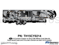 32 Piece 2014 Cyclone FW Curbside Graphics Kit Copper Gray Version
