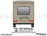 2 Piece 2014 Reflection FW Rear Graphics Kit