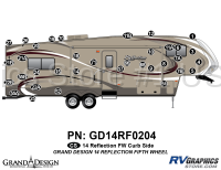 35 Piece 2014 Reflection FW Curbside Graphics Kit