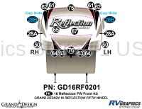 18 Piece 2016 Reflection FW Front Graphics Kit