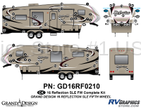 74 Piece 2016 Reflection SLE FW Complete Graphics Kit