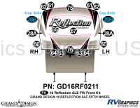 18 Piece 2016 Reflection SLE FW Front Graphics Kit