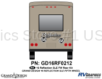 2 Piece 2016 Reflection SLE FW Rear Graphics Kit