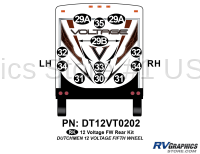 14 Piece 2012 Voltage FW Rear Graphics Kit