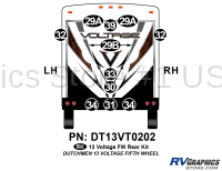 14 Piece 2013 Voltage FW Rear Graphics Kit