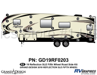 21 Piece 2019 Reflection SLE Fifth Wheel Roadside Graphics Kit
